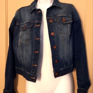Jessica Simpson blue denim jean jacket